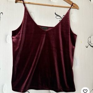 Banana Republic Deep Red Velvet Camisole